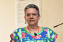 La doctora Gloria Soberón Chávez, del Instituto de Investigaciones Biomédicas, durante la charla “Una nueva mirada a la evolución de las bacterias”, ofrecida en el Segundo Encuentro Ciencia y Humanismo Centro de la AMC.