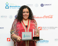 La doctora María Antonieta Chávez, investigadora del IMSS, ganadora del Premio en Biomedicina 'Dr Ruben Lisker' 2015.