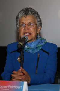 Doctora Silvia Torres-Peimbert, investigadora del Instituto de Astronomía de la UNAM y presidenta de la Unión Astronómica Internacional.