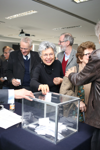 Los consejeros que integran el CCC asistieron a la reunión plenaria realizada en el Centro de Ciencias de la Complejidad de la UNAM para emitir su voto.