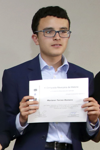 Mariano Torres Romero, del Estado de México, uno de los finalistas de la X OMH.