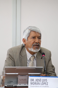 José Luis Morán, vicepresidente de la Academia Mexicana de Ciencias.