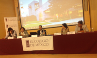 En la primera mesa de diálogo de la Cátedra Internacional Friedrich Katz. Nuevas Miradas participaron Luis Felipe Barrón Cordova (CIDE), Romana Falcón Vega (Colmex), Alicia Salmerón Castro (Instituto Mora)  y Dulce María Sauri (CIESAS-Peninsular). Moderó Gabriel Martinez Sema (centro).