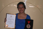 Cindy Peto Gutiérrez, de Veracruz, ganadora de medalla de bronce en la XLIII Olimpiada de Química en Ankara, Turquía.
