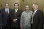 El Dr. Víctor Sánchez, el Dr. Adolfo Navarro, el Dr. Andrew Townsend y el Dr. Arturo Menchaca Rocha.