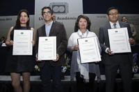 Ganadores de los Premios de la Academia a las mejores tesis de doctorado en Ciencias Sociales y Humanidades 2015.