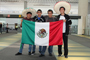 Con el orgullo de representar a nuestro país, el equipo mexicano partió rumbo a Santa Fe, Argentina. De izquierda a derecha: José Valdovinos (Mich), Julio Gaxiola (Sin), Carlos Galindo (Mor) y Arturo Martínez (Mich).