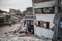 Imágenes de las destrucción que dejó el sismo del 19 de septiembre de 2017 de magnitud 7.1 en Jojutla, el municipio más afectado en Morelos, uno de los estados del centro del país que más daños registró tras el movimiento telúrico.
