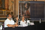 El presidente de la Academia mexicana de Ciencias y la escritora, durante la presentación del libro Universo o Nada: Biografía del estrellero Guillermo Haro.