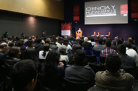 Aspecto de la ceremonia de inauguración de Ciencia y Humanismo II, Reunión General de la AMC.