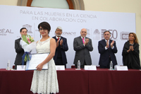 En el área de ingeniería y tecnología, la doctora Luz María Alonso Valerdi obtuvo una de las Becas para Mujeres en la Ciencia L'Oréal-UNESCO-Conacyt-AMC 2017.