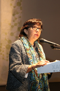 Margarita Martínez Gómez, presidenta de la mesa directiva de la Sección Regional Sureste II de la Academia Mexicana de Ciencias (AMC).