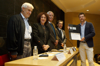 El doctor Ruben Fossion, del Instituto de Ciencias Nucleares, recibió hoy el Premio Jorge Lomnitz Adler 2016 por sus notables aportaciones en las áreas de dinámica no lineal, fenómenos colectivos y sistemas complejos. Entregaron el reconcimiento: Thomas H. Seligman, Julia Tagüeña, Manuel Torres y Jaime Urrutia.