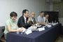 La Dra. Blanca Jiménez, el Dr. Felipe Arreguín Cortés, el Dr. Dante Morán, el Dr. Augusto Domínguez y la Dra. Mireya Ímaz durante la presentación del libro 'El agua en México: cauces y encauces'.