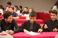 Con buen ánimo iniciaron los participantes la final nacional de la XII Olimpiada Mexicana de Historia, concurso de la Academia Mexicana de Ciencias que se lleva a cabo en San Miguel de Allende, Guanajuato.