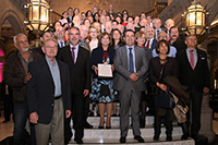 Investigadores, académicos, familiares y autoridades, fueron parte de la ceremonia de entrega del Premio Heberto Castillo de la Ciudad de México 2017. Por una Ciudad ConCiencia otorgado a la científica Alicia Ziccardi Contigiani.