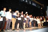 Ganadores de medalla de bronce en la XXVI Olimpiada Nacional de Biología celebrada del 22 al 26 de enero, en San Francisco de Campeche. Campeche.