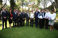 En la conferencia de prensa se premió a los tres primeros lugares del concurso nacional del cartel científico Inspiring Minds, convocado por el British Council México, una de las actividades culminantes del programa del Año-Dual México-Reino Unido, en el marco de la colaboración con el CONACyT.