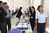 'Aqua-electric', proyecto ganador en la modalidad de aparato didáctico, realizado por Laura Valadez Ornelas, Paola Juárez Rangel y Diana Rojas Gómez, del Sistema Avanzado de Bachillerato y Educación Superior del Estado de Guanajuato.