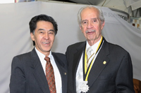 Los doctores Jaime Urrutia y Carlos Gual, presidente y expresidente de la Academia Mexicana de Ciencias, respectivamente.