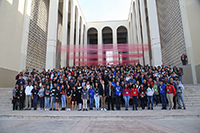 Con la participación de 179 estudiantes de nivel bachillerato dio inicio la XXVIII Olimpiada Nacional de Biología (ONB) en la Universidad de Sonora. En la imagen: foto de grupo, al centro las autoridades universitarias y representantes del sector de Educación del estado, así como miembros del comité organizador de la ONB.