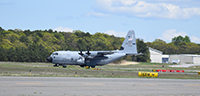 Avión de la fuerza área de Estados Unidos (el WC-130J, tipo Hércules).