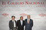 Firman convenio de colaboración ECN y SIIES de Yucatán. Los doctores Jaime Urrutia, Raúl Humberto Godoy Montañez y José Ramón Cossío Diaz.