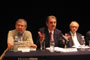 Pablo Rudomí­n, Juan Pedro Laclette y Mario Molina durante la conferencia de prensa.