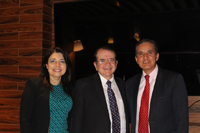 En la imagen: Jaime Parada, presidente de la Academia de Ingeniería de México (centro); Carmen Rodríguez, coordinadora general del Encuentro Nacional de Jóvenes en la Ingeniería; y Manuel Quintero, director general del Tecnológico Nacional de México.