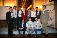 El grupo de ganadores de medallas de oro de la XXV Olimpiada Nacional de Biología (ONB). Nuevo León (3), Estado de México (2), Jalisco (2), Baja California (1), Distrito Federal (1), Sonora (1), Veracruz (1) y Puebla (1).