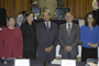 María Teresa Bandala en representación de la Comisión Nacional del Agua, Estrellita Fuentes de la Secretaría de Relaciones Exteriores, Adrián Hernández, presidente del Instituto Nacional de Ecología (INE), Arturo Menchaca Rocha, presidente de la Academia Mexicana de Ciencias (AMC) y la bióloga Julia Martínez.