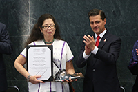 Doctora Mónica Alicia Clapp Jiménez, Premio Nacional de Ciencias 2018 en el campo Ciencias Físico-Matemáticas y Naturales.