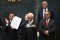 Doctor Salomón Nahmad y Sittón, Premio Nacional de Artes y Literatura 2018 en el campo de Historia, Ciencias Sociales y Filosofía.