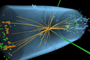 Momento de la colisión entre partículas en el LHC.