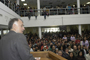 El Dr. Arturo Menchaca Rocha durante la Ceremonia de Inauguración de la XXI Olimpiada Nacional de Biología.