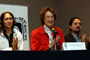 Los historiadores Susana Sosenski, Soledad Loaeza e Iván Escamilla, durante la inauguración de la III Olimpiada Mexicana de Historia.