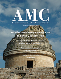 Portada del primer número de AMC, boletín informativo de la Academia Mexicana de Ciencias.