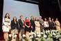 Ceremonia de entrega de Becas para las Mujeres en la Ciencia L´Oréal-Unesco-Conacyt-AMC 2015. En la imagen Enrique Cabrero (Conacyt), Jaime Urrutia (AMC), Socorro Rovirosa (Conalmex), Nuria Sanz (Unesco-México); y Karin Oechler y Javier San Juan (L´Oréal México y Zona Hispanoamericana).